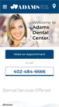 Mobile Screenshot of adamsdentalcenter.com